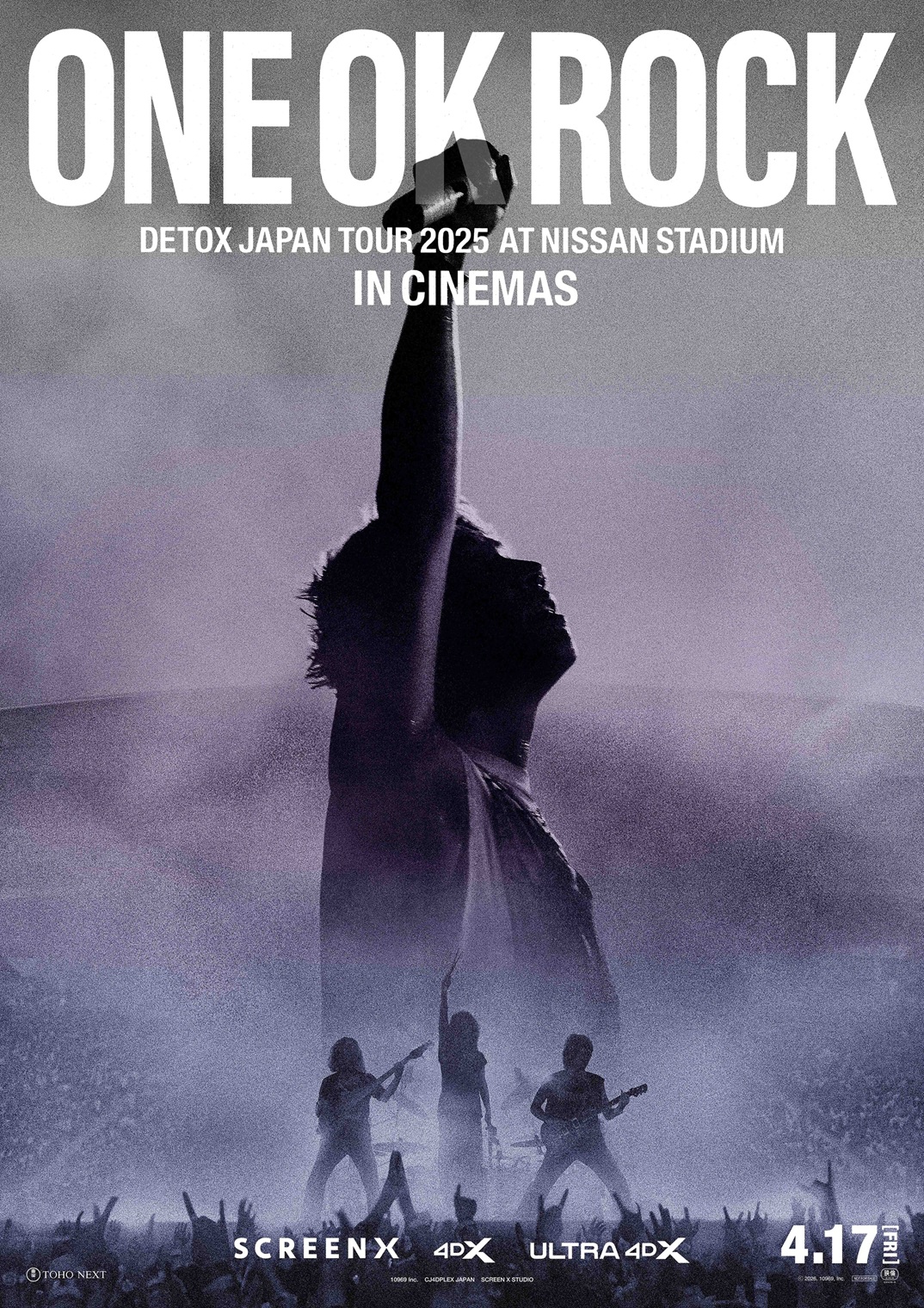 ONE OK ROCKの伝説ライブが映画化！『ONE OK ROCK DETOX JAPAN TOUR 2025』特別予告解禁！